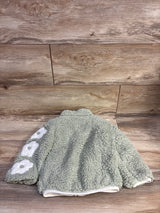 Birch & Stone Sherpa Full Zip Jacket Green sz 3T