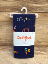 NEW Cat & Jack 1Pr. Cotton Tights Navy sz 12-14