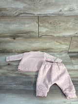 Nordstrom 2pc Floral Sweatshirt & Pants Set Pink sz 3m
