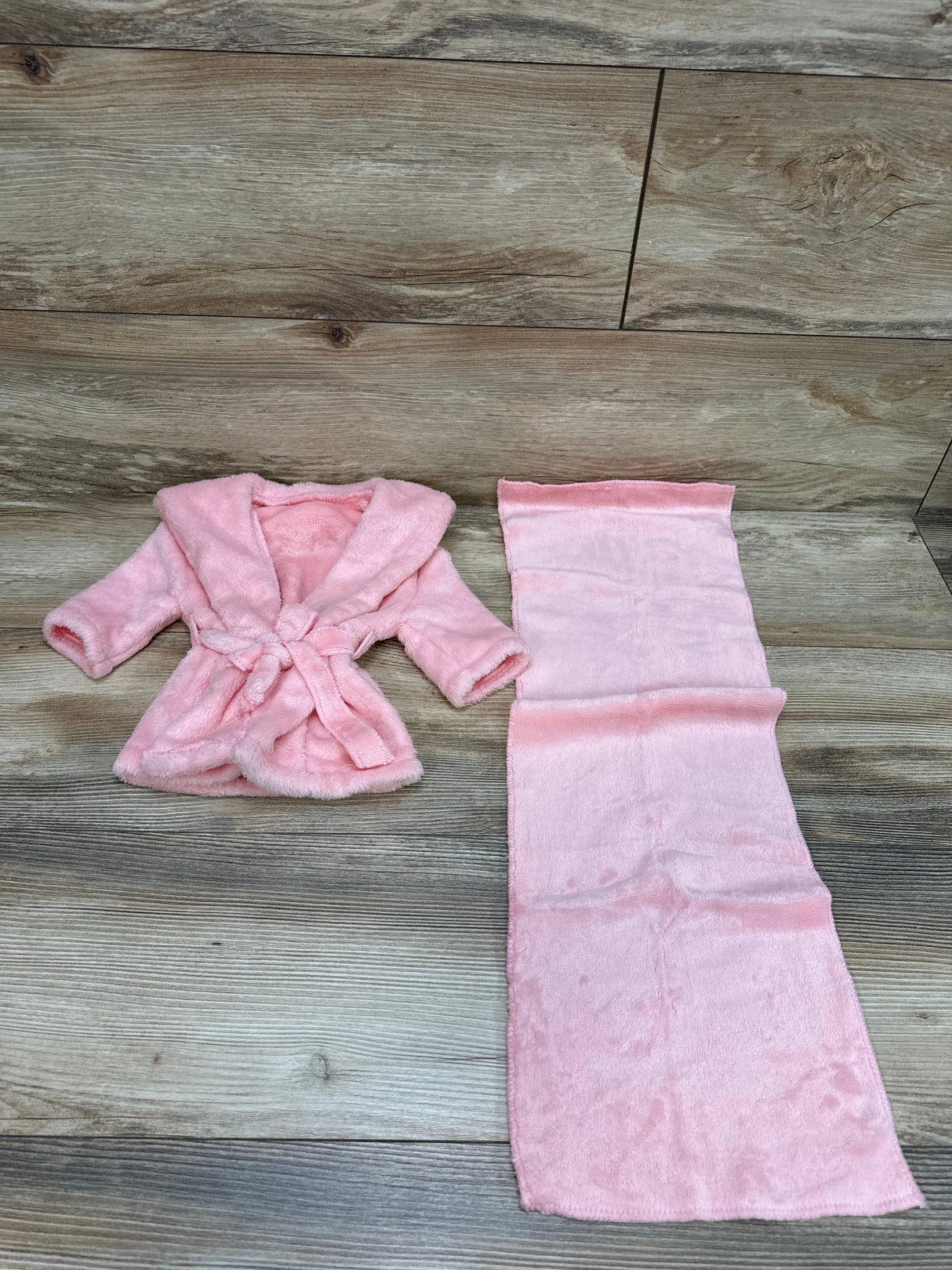 2pc Robe & Headwrap Pink sz 0-3m