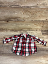 H&M Button-Up Flannel Red sz 6m