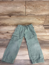 Cat & Jack Cargo Denim Joggers Green sz 4/5T