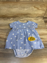 Carter's Floral Print Bodysuit Dress Lilac sz 6m