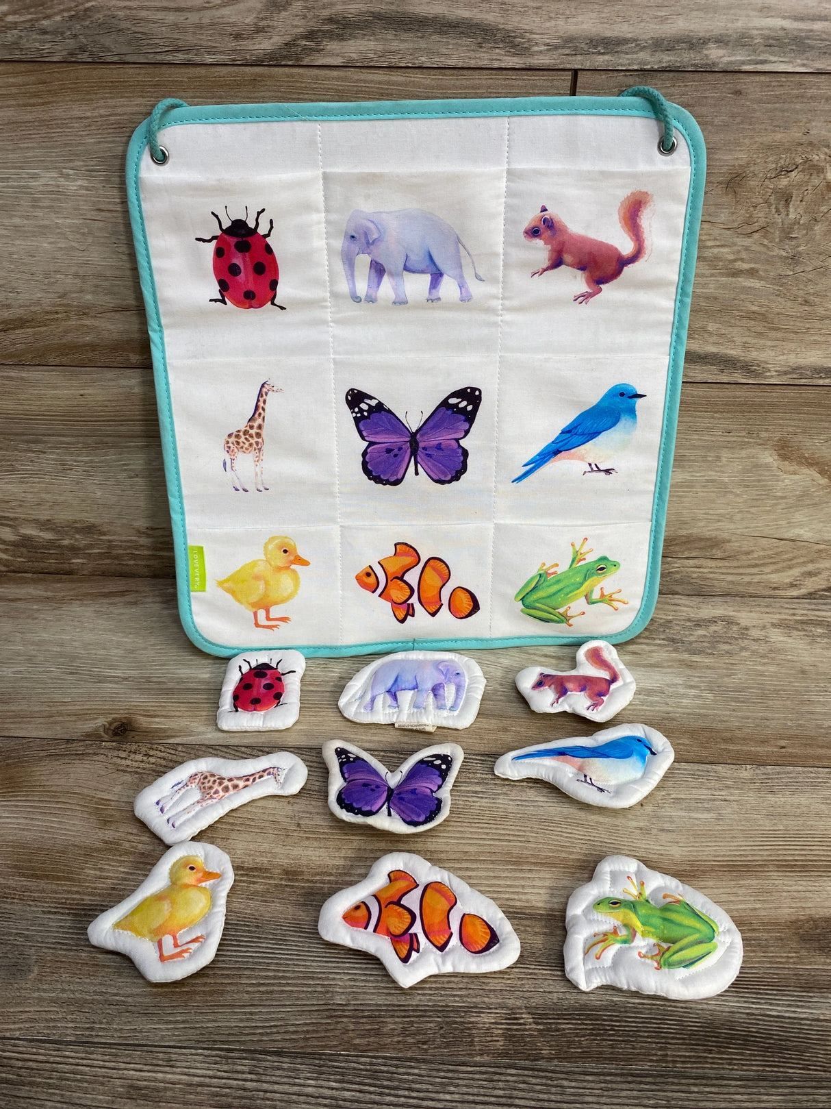 Lovevery Quilted Critter Pockets