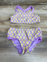 Cat & Jack 2pc Lemon Print Swimsuit Purple sz 4T