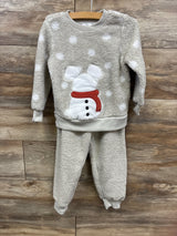 Disney 2pc Sherpa Sweat Shirt & Jogger Set White sz 4T