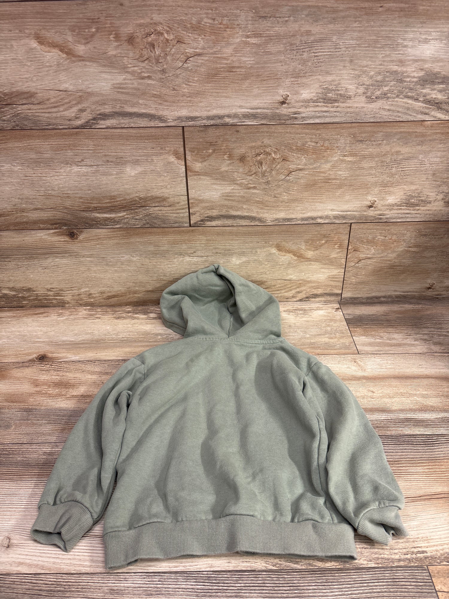 H&M Pullover Hooded Sweatshirt Green sz 5/6T