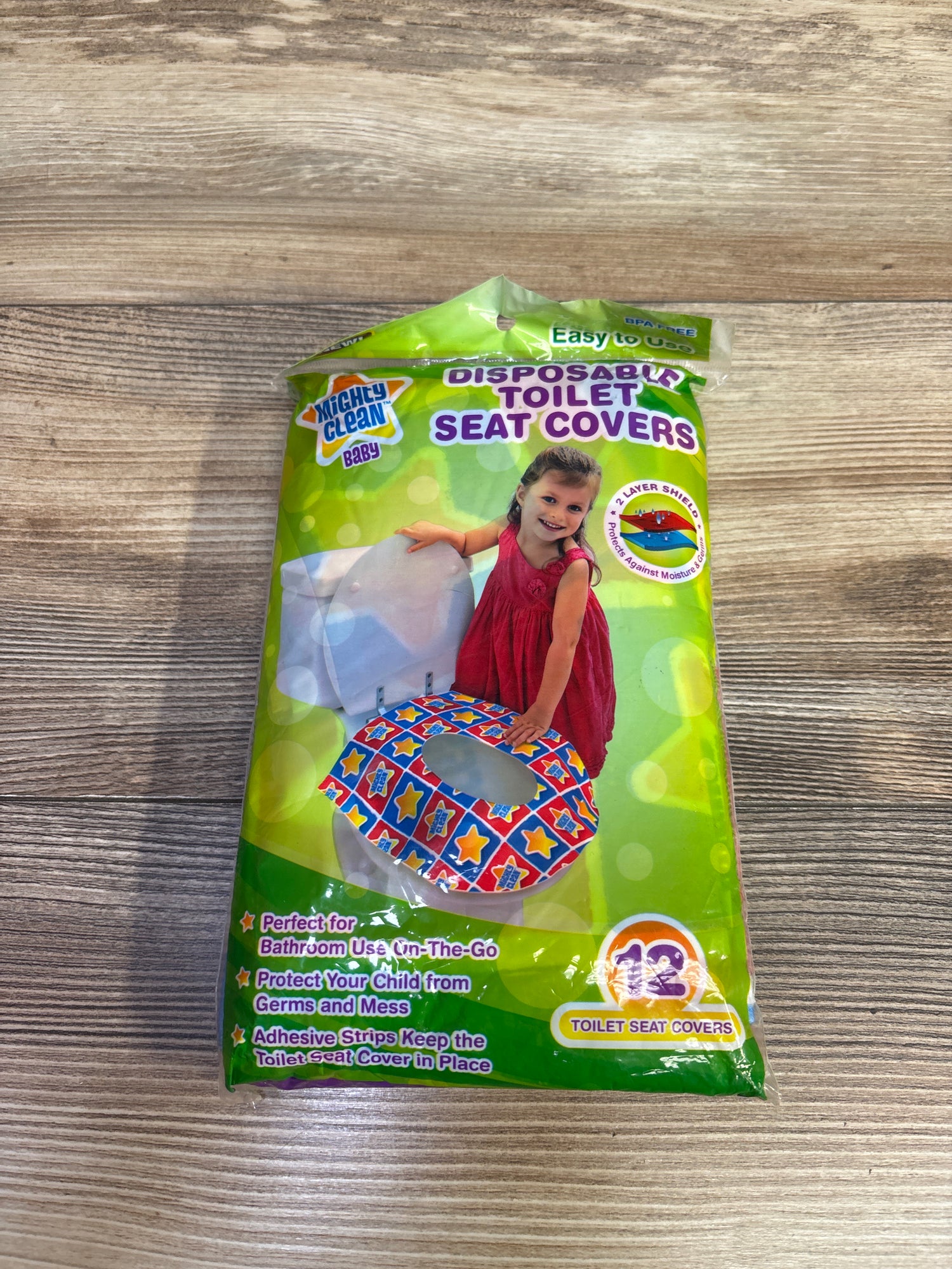 NEW Mighty Clean Baby Disposable Toilet Seat Covers 12ct.