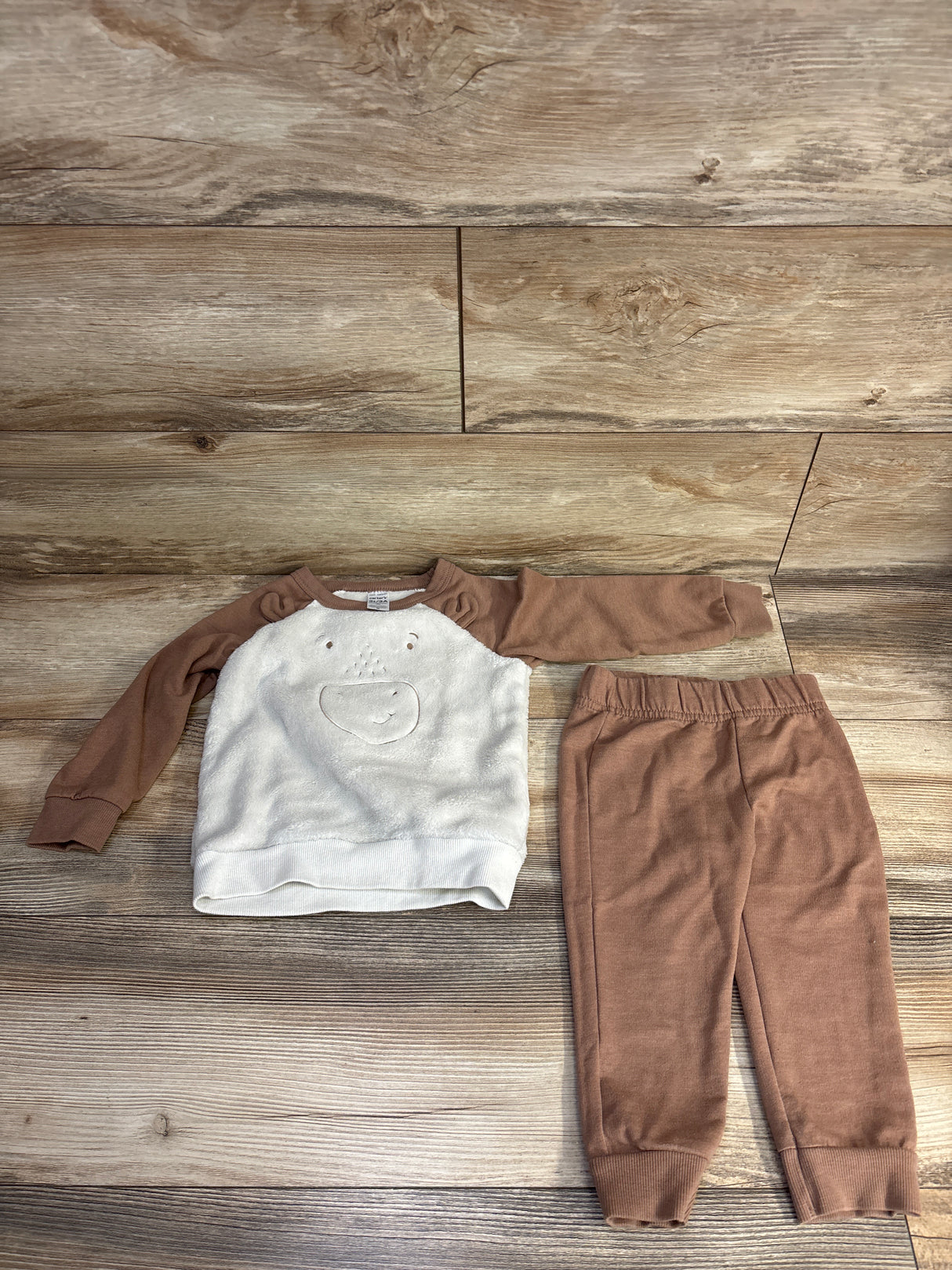 Carter's 2pc Moose Sweatshirt & Joggers Brown sz 2T