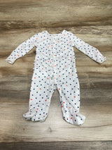 Starting Out Heart Print Sleeper White sz Newborn