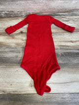 Spearmint Love Waffle Knotted Gown Red sz 0-3m