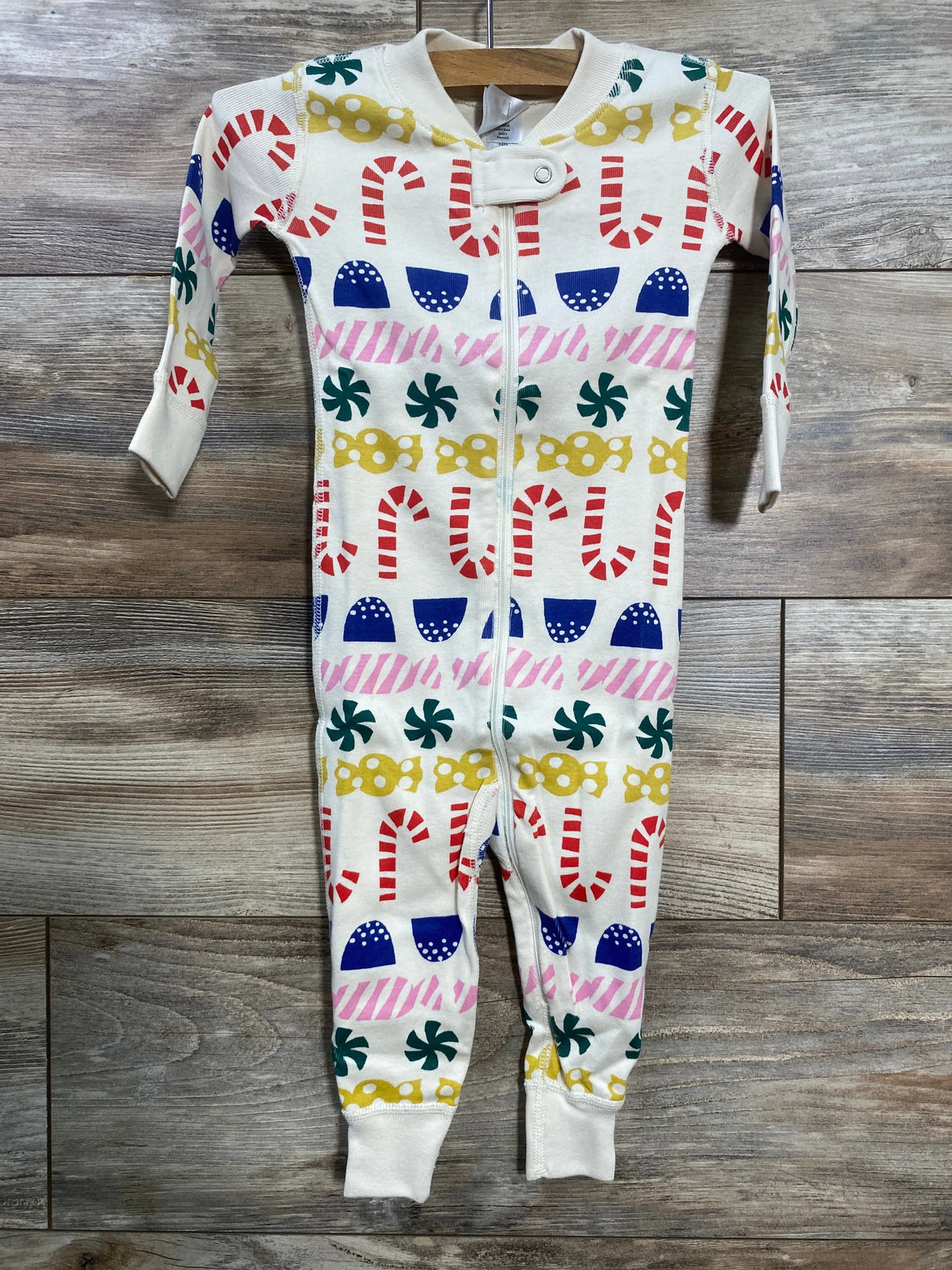 NEW Hanna Andersson Stacking Sweats Sleeper Cream sz 12-18m