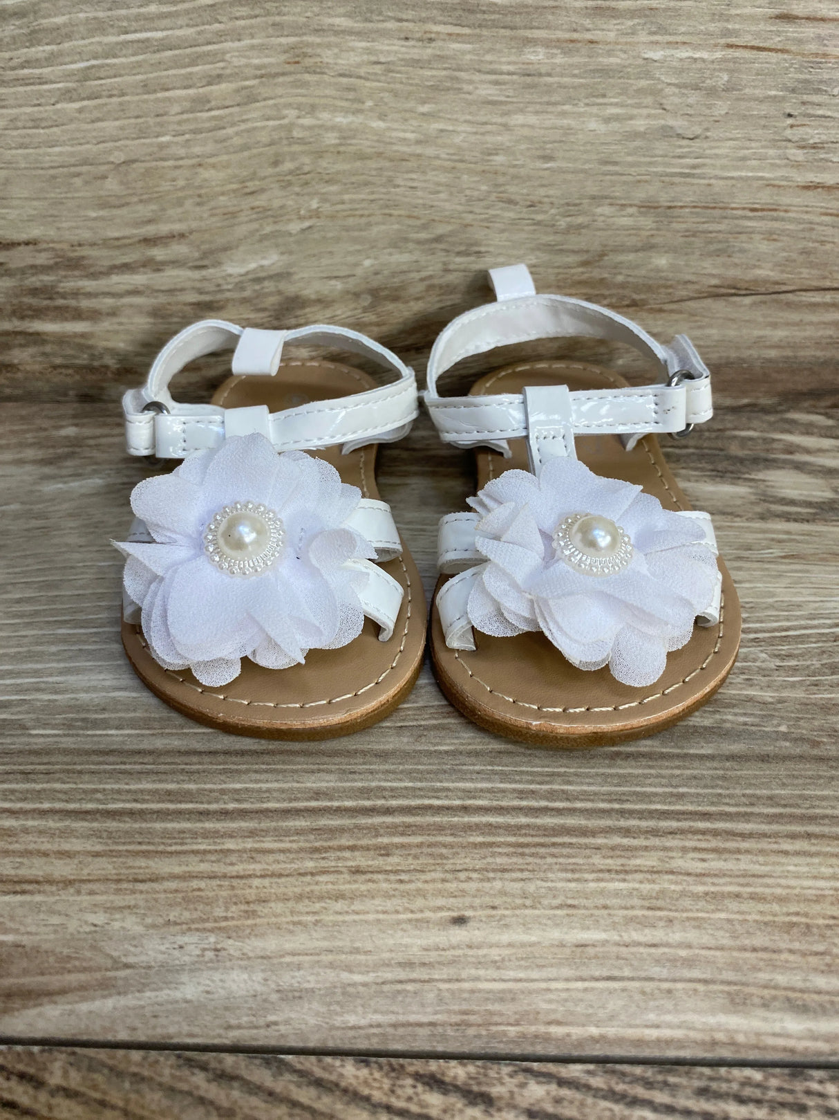 Koala Baby Flower Sandals White sz 4c