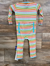 NEW KicKee Pants Striped Coverall White sz 9-12m