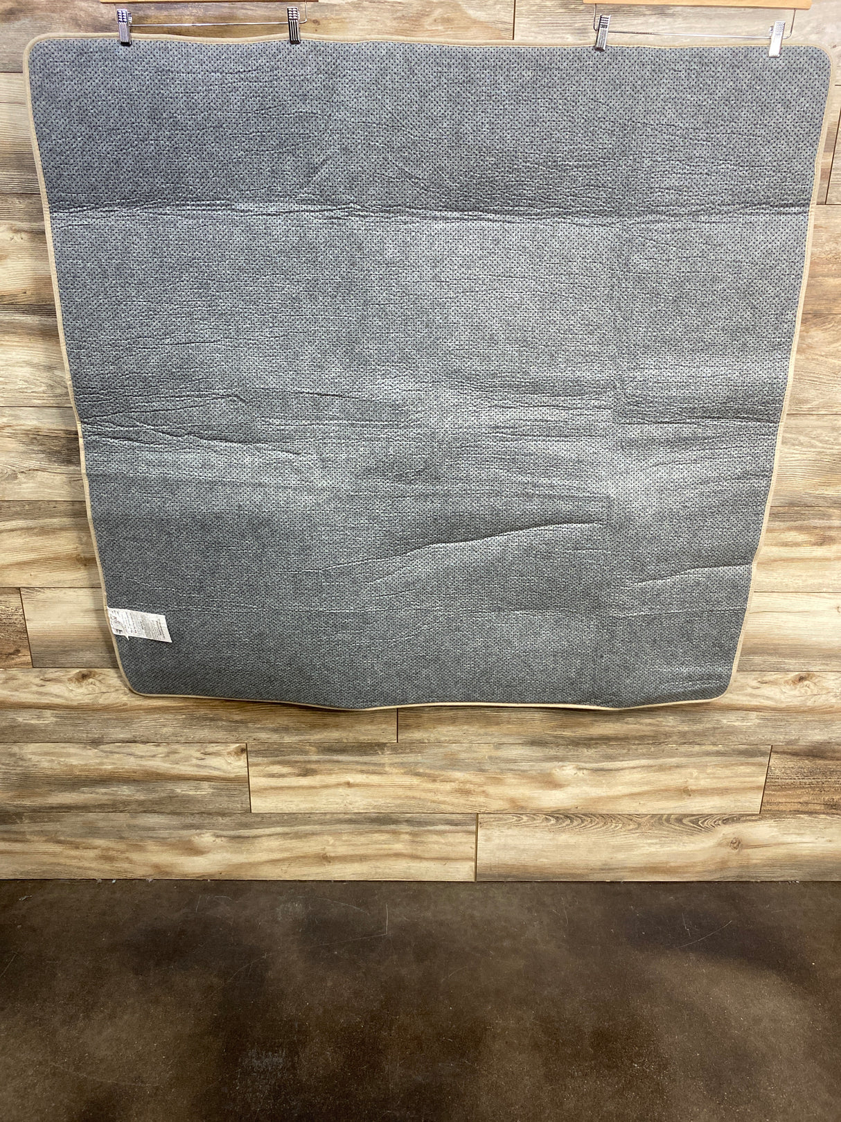 Baby Play Mat for Floor, Tan Minky Dot 50" x 50"