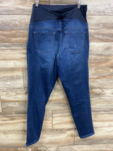 Isabel Maternity Crossover Skinny Jeans Blue sz Large