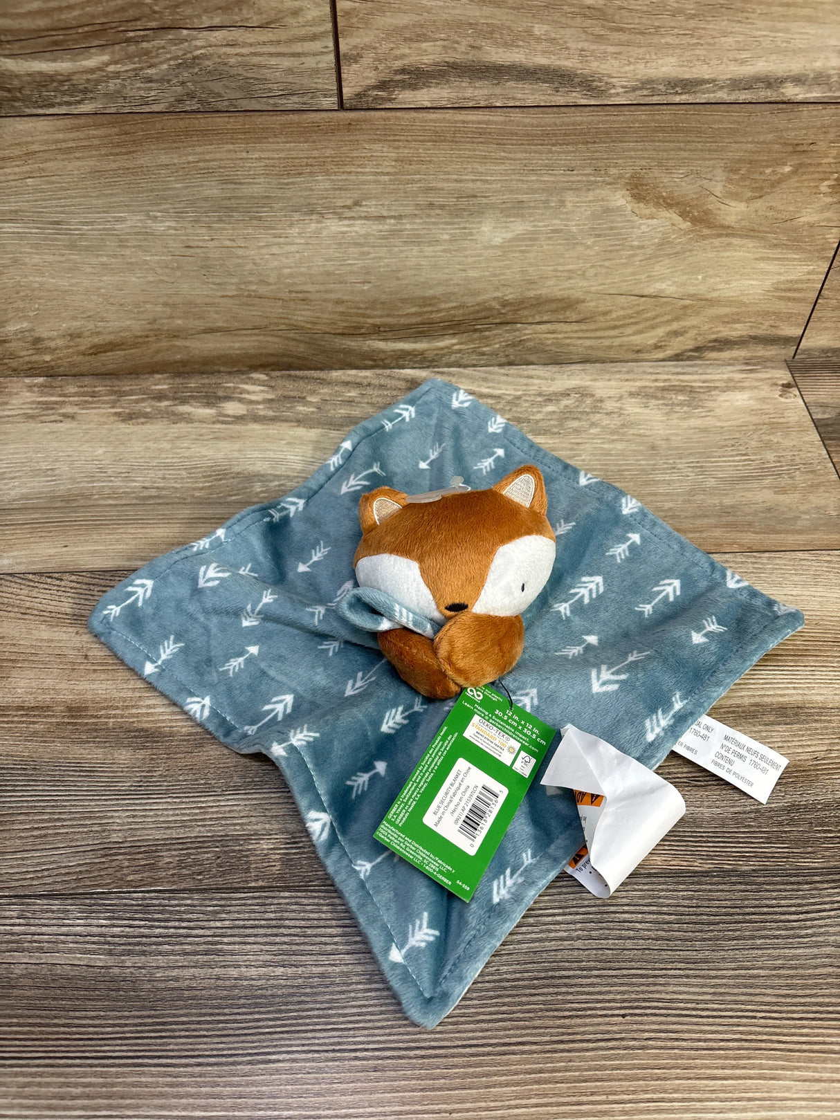 NEW Modern Moments Plush Security Blanket Blue Fox