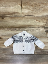 Janie & Jack Baby Fair Isle Cardigan in Cream and Sugar sz 3-6m