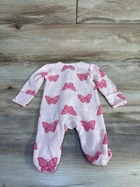 Carter's Butterfly Print Sleeper Pink sz 3m - Me n Mommy To Be