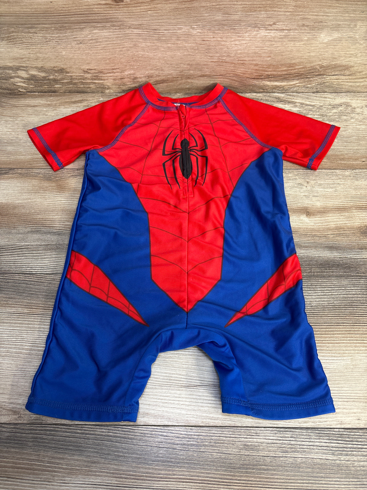 Marvel 1pc Spider-Man Rashguard Swimsuit Red sz 5T