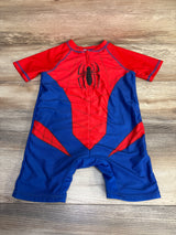 Marvel 1pc Spider-Man Rashguard Swimsuit Red sz 5T