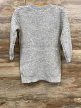 Cat & Jack Cable Knit Sweatshirt Dress Grey sz 2T