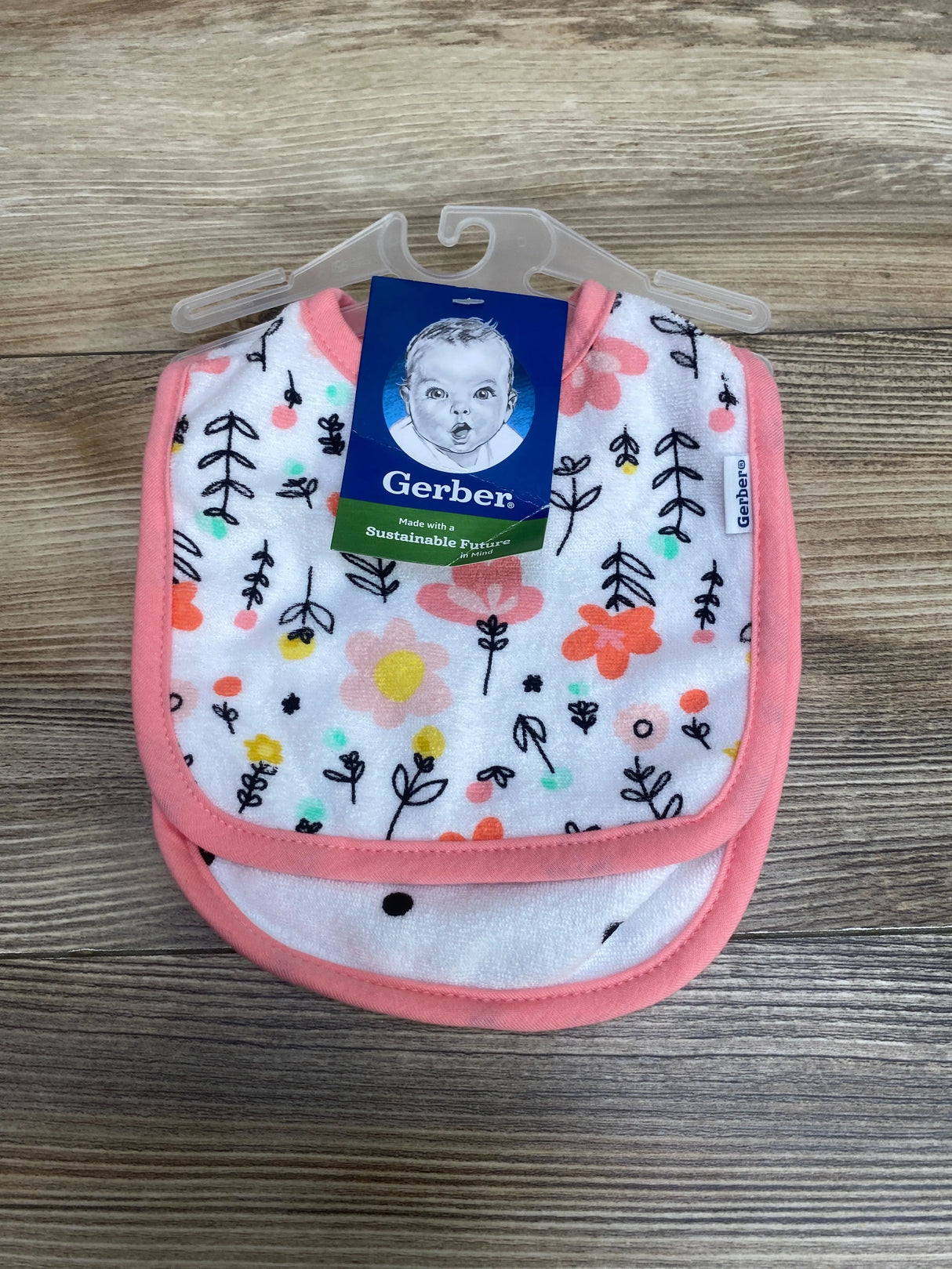 NEW Gerber 2Pk Terry Bibs