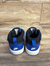 Nike Court Borough Mid 2 Recraft TD 'Game Royal Black' Sneakers sz 5c