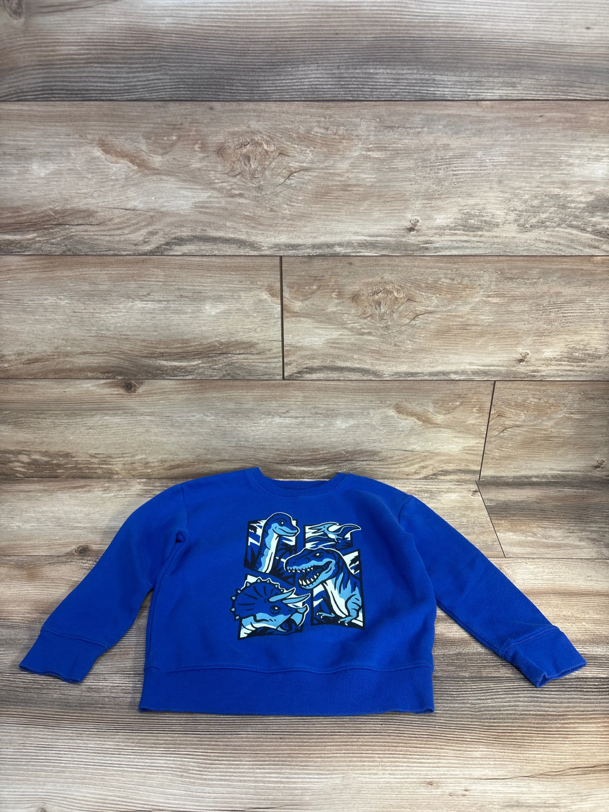 Jumping Beans Fleece Dinosaur Pullover Blue sz 5T