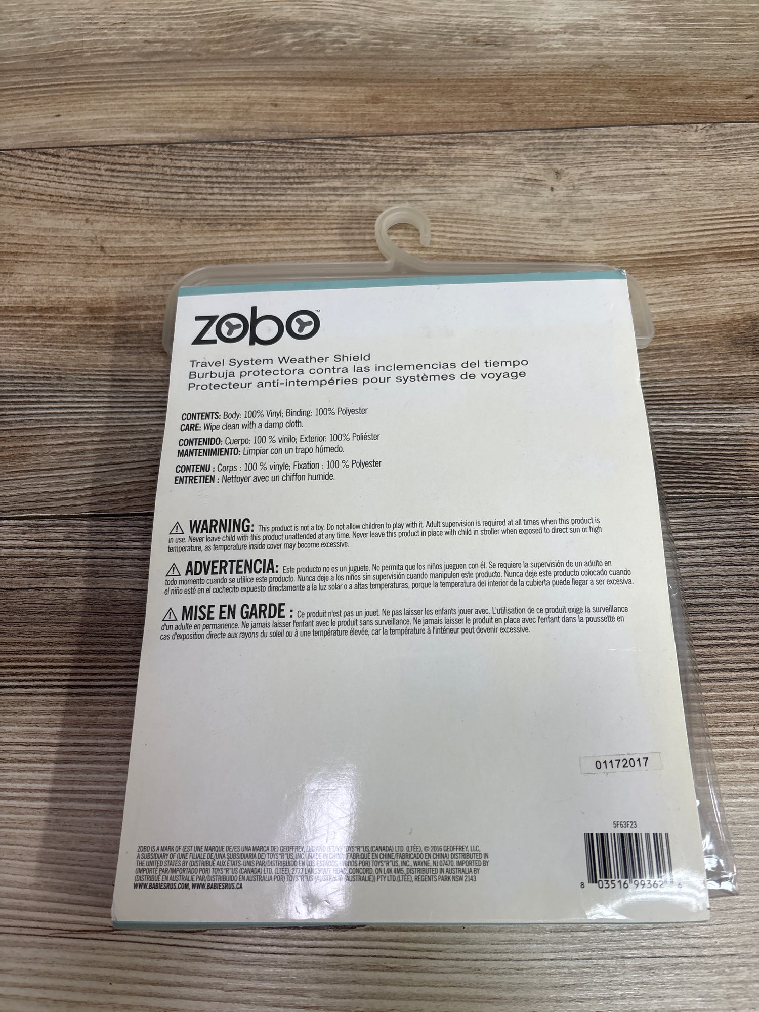 NEW Zobo Travel System Weather Shield