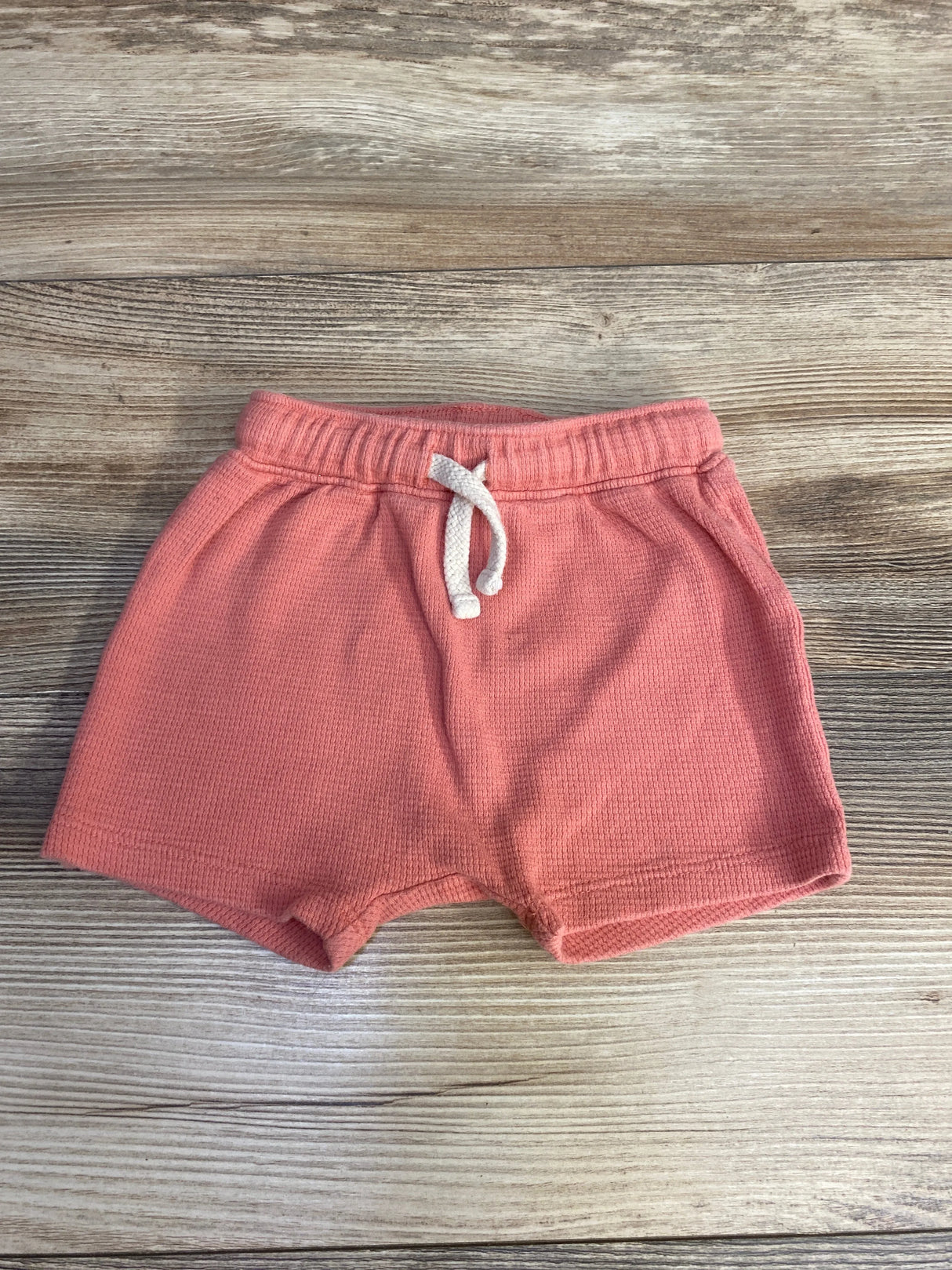 Old Navy Drawstring Thermal Knit Shorts Peach sz 6-12m - Me n Mommy To Be