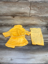 2pc Robe & Headwrap Yellow sz 0-3m