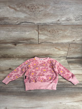 Dot Australia Daisy Print Sweatshirt Peach sz 2T