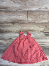 Baby Gap Flutter Sleeve Eyelet Dress Red sz 3T