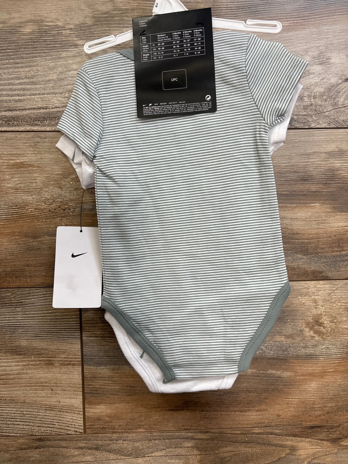 NEW Nike 2pk Bodysuits White sz 6m