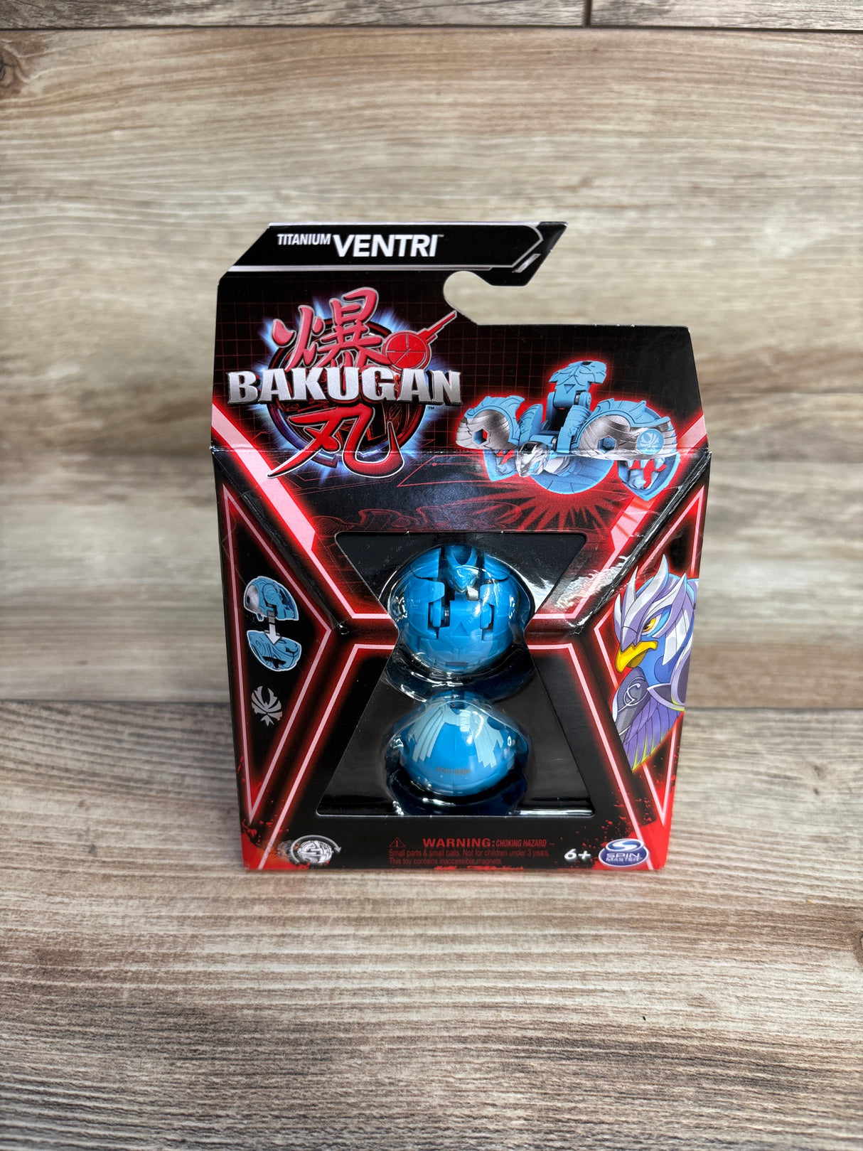 NEW Bakugan Titanium Ventri Action Figure, Light Blue