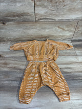 Jessica Simpson 2pc Striped Shirt & Pants Set Butterscotch sz 0-3m