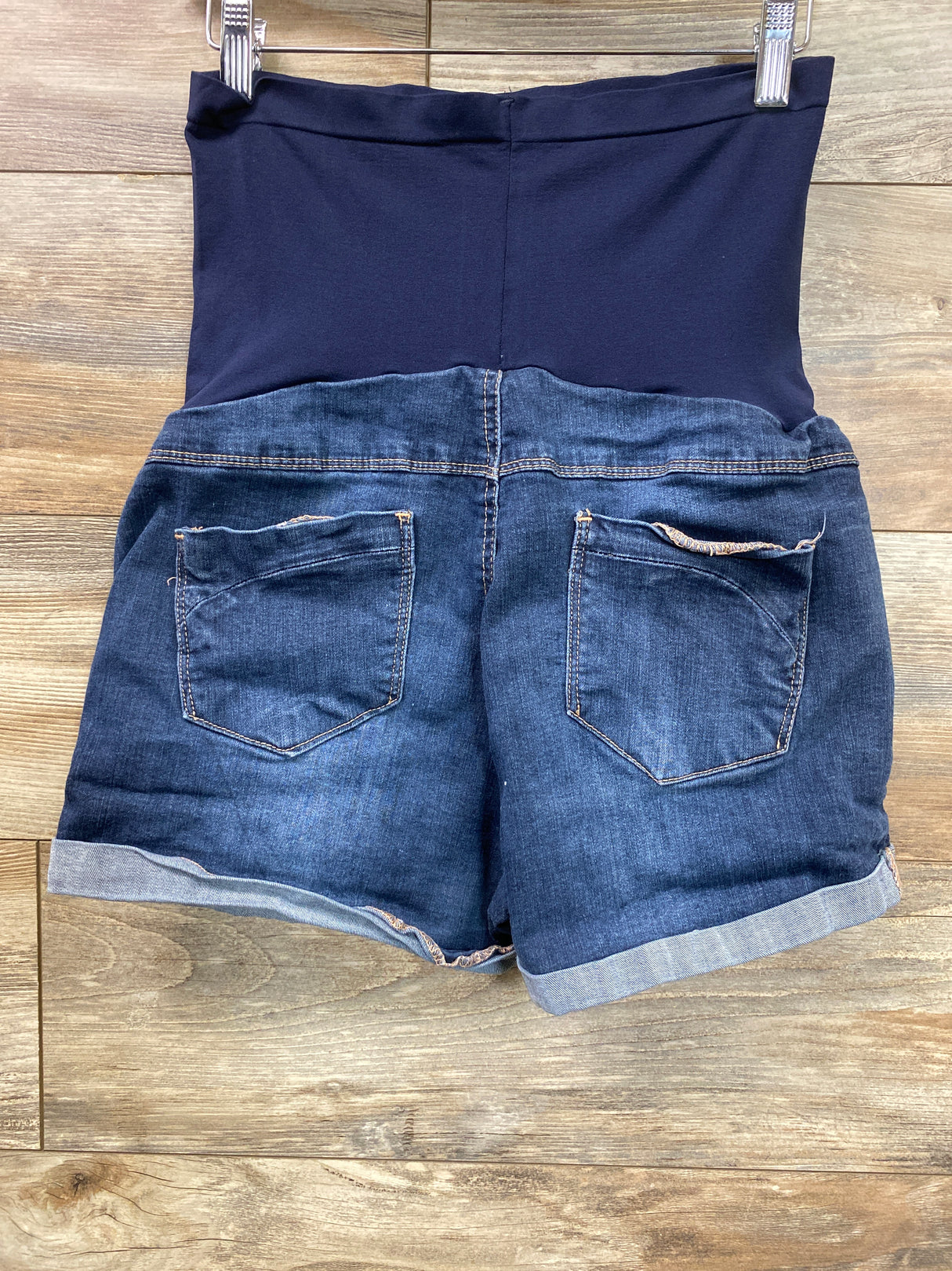 Bella Vida Full Panel Denim Shorts Blue sz XL