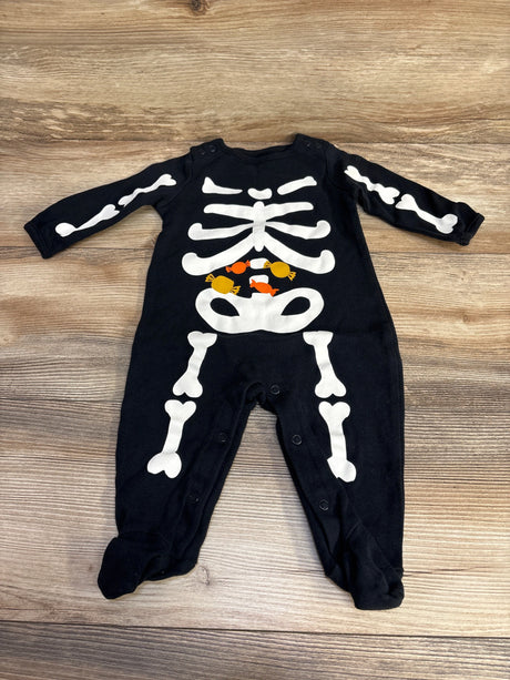 Just One You Skeleton Footed Coverall Black sz 6m - Me n Mommy To Be