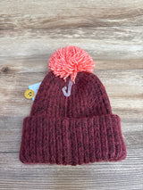 NEW Cat & Jack Knit Beanie w/ Pom Pom Red sz 12-24m