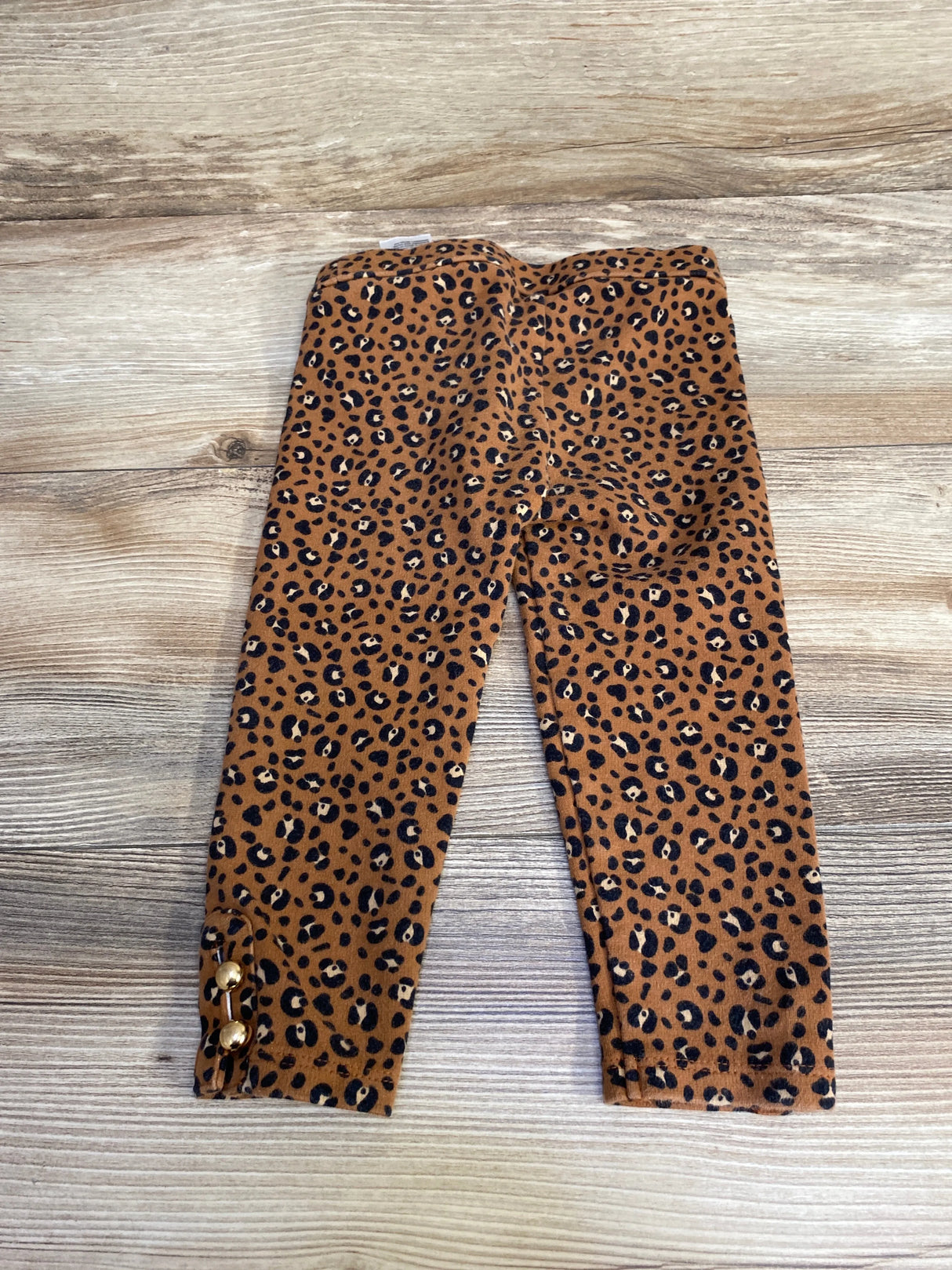 Janie and Jack Leopard Print Ponte Pants Brown sz 18-24m