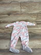 Carter's Sheep Print Blanket Sleeper Pink sz 9m
