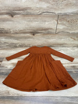 Remie Girl Ribbed Dress Burnt Orange sz 3T