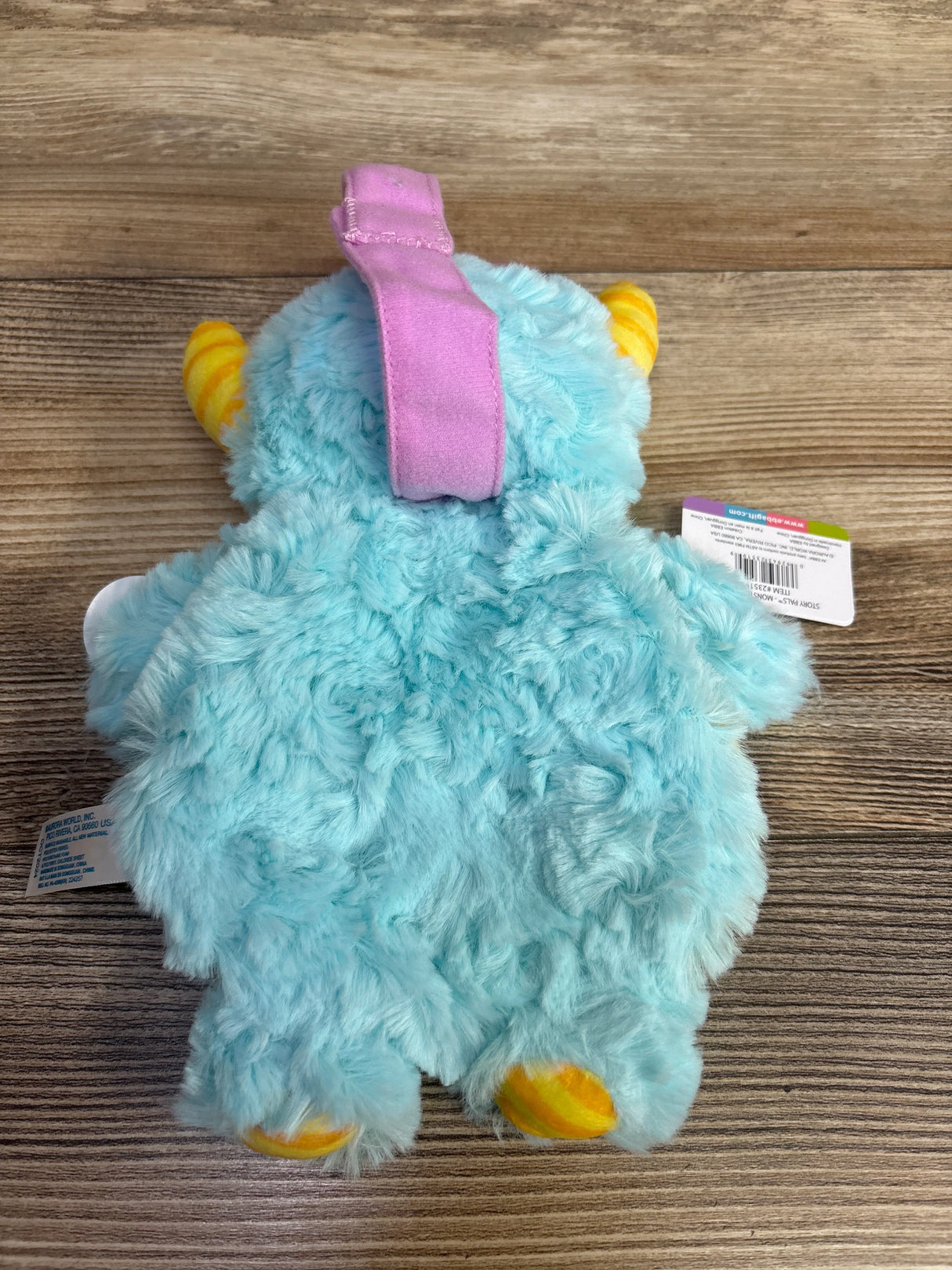 NEW ebba Baby Talk Story Pals Monster Moods Plush Book