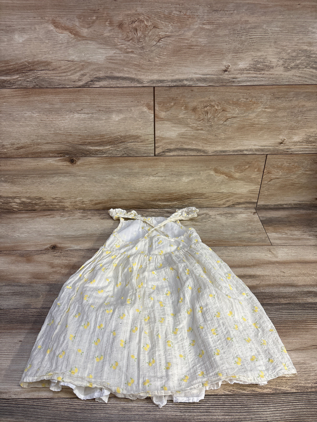 Tahari Lemon Sleeveless Dress Ivory sz 5T