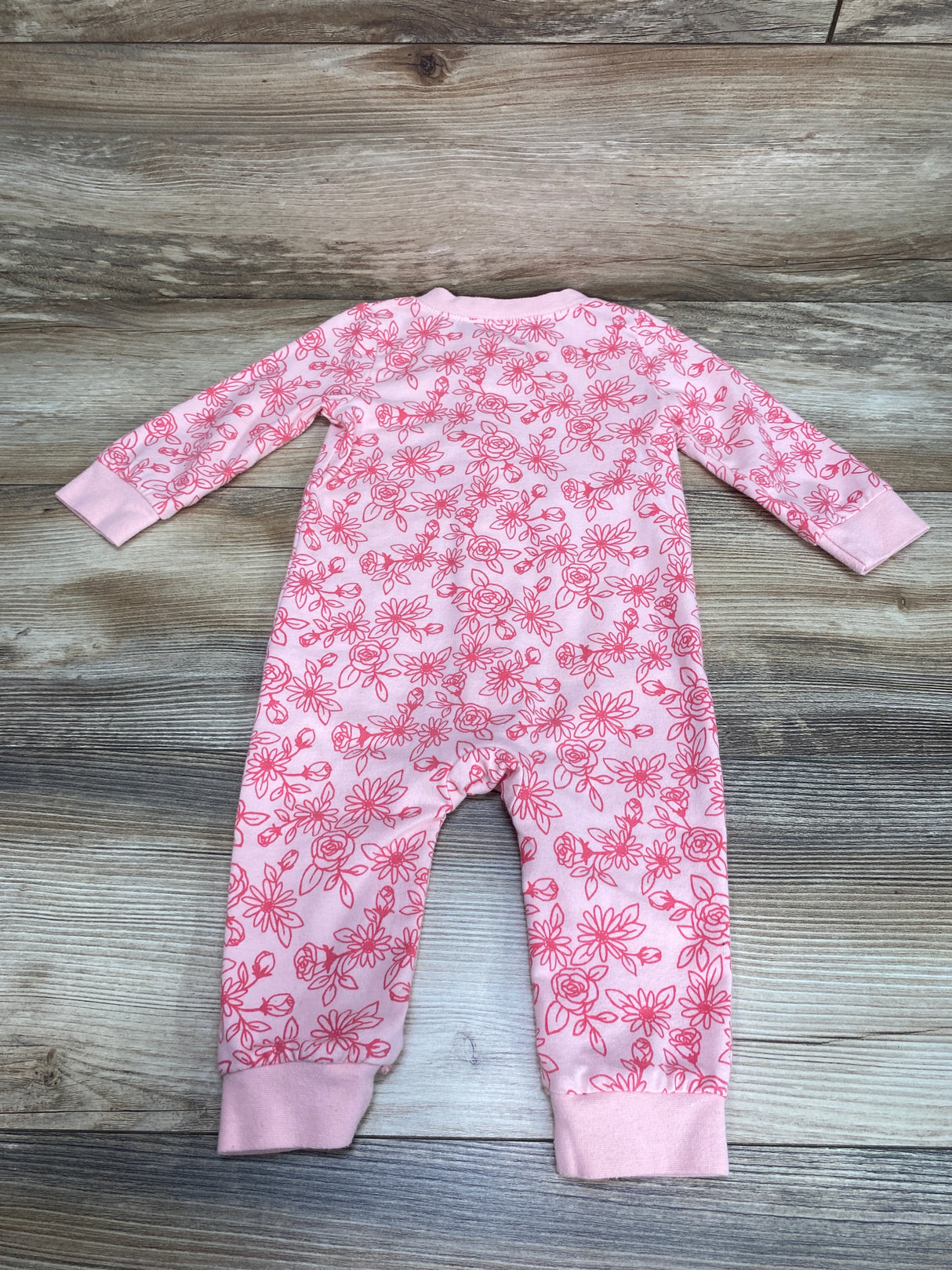 Cat & Jack Floral Coverall Pink sz 6-9m