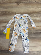 NEW Bluey Bamboo Zippy White sz 12m