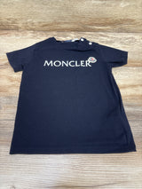 Moncler Short Sleeve Logo Shirt Navy sz 2T