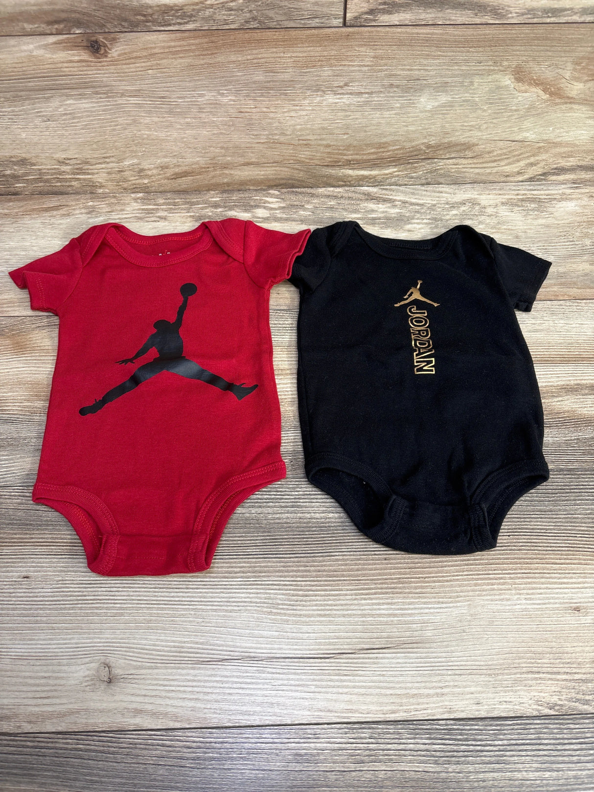 Jordan 2pk Bodysuit Set Black sz 12m