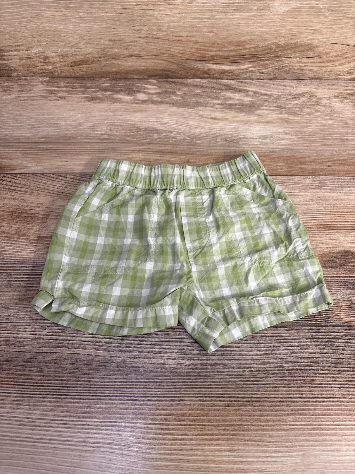 First Impressions Plaid Shorts Green sz 12m - Me n Mommy To Be